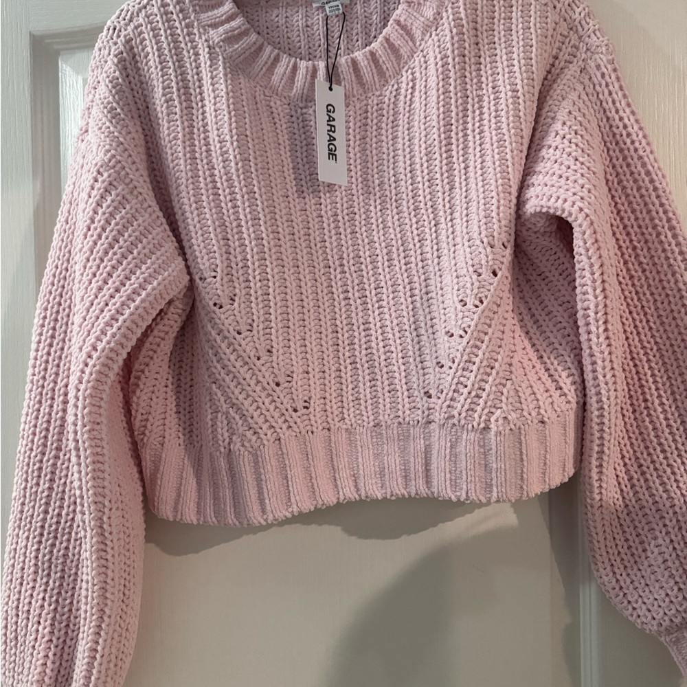 Garage Light Pink Knit Women's Sweater